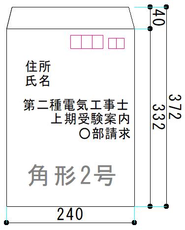 角形2号封筒